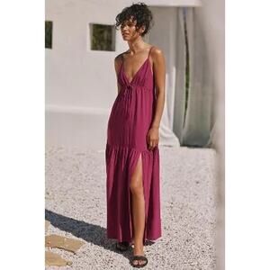 L*Space Victoria Maxi Dress Raspberry Purple NWT Size M Anthropologie